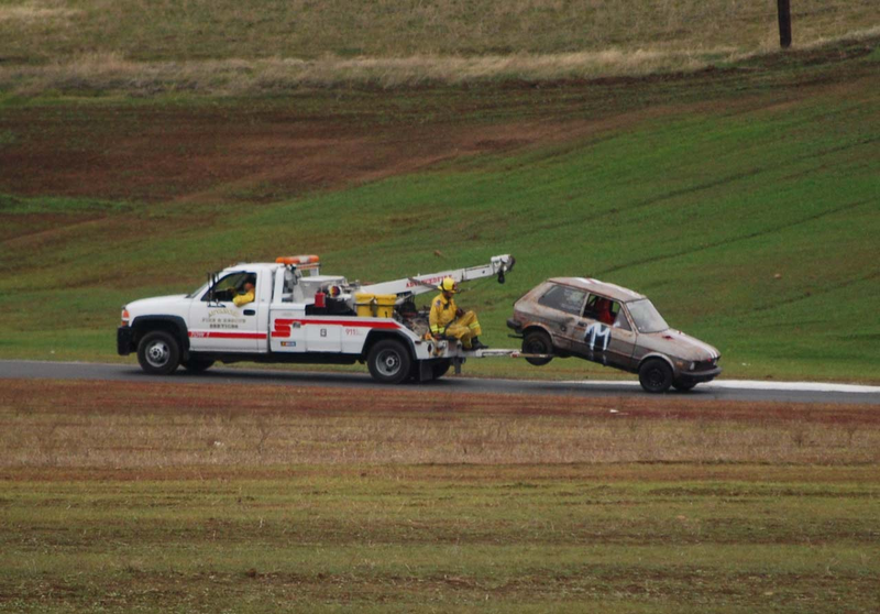 Illustration for article titled First-Ever Yugo Enters 24 Hours Of LeMons, Gets Shiny Side Down Soon After